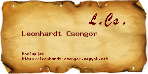 Leonhardt Csongor névjegykártya